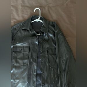 Steve Madden faux black leather jacket